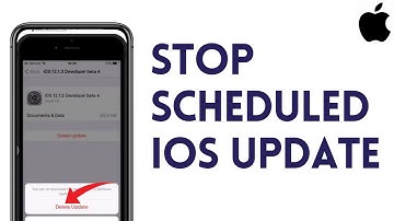 How To Stop Scheduled iOS Update | Software Update Tonight Notification