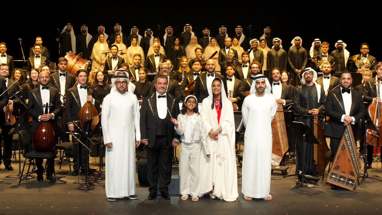 سالم بن عبد الرحمن يشهد حفل الأوركسترا الوطنية لدولة الإمارات