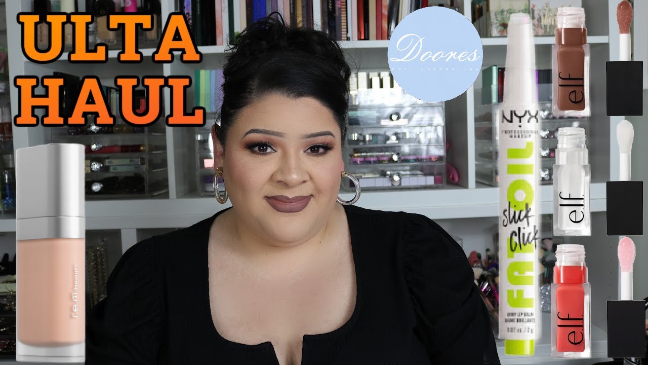 HUGE MAKEUP HAUL 🛍️ VIRAL LIP PRODUCTS| ELF, NYX, JUVIAS PLACE, DOORES HAIR EXTENSIONS + MORE