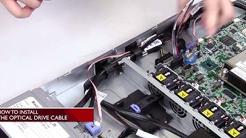 Lenovo x3250 M6 installing an optical drive cable