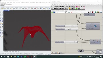 Almir Can Sinanoglu - Design Computing Final - Canopy Pavilion w/Kangaroo, NGon, Weaverbird