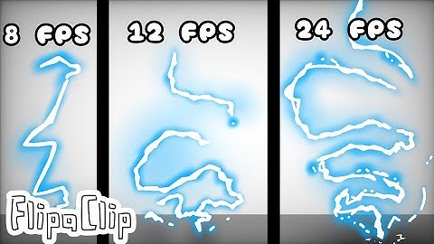 Animating lightening in 8, 12 and 24 frames per second