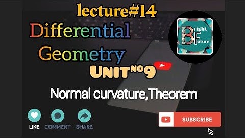 #theorem #normal #curvature Differential geometry|Normal curvature|Theorem|BS Maths|MSC|#bs
