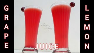 Grape Lemon Juice Recipe in Tamil | How to make Grape Lemon Juice at Home in Tamil |