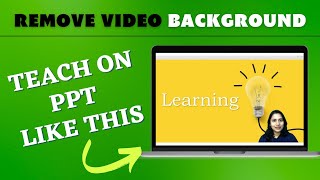 Make Educational Videos with OBS + PPT + Pen tablet | Remove video background