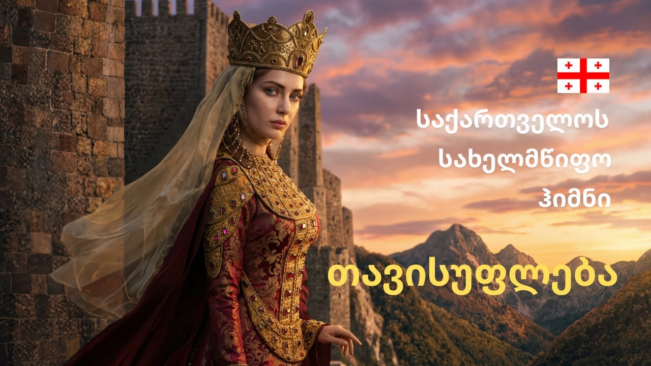 საქართველოს სახელმწიფო ჰიმნი – თავისუფლება 🇬🇪 | National Anthem of Georgia | 