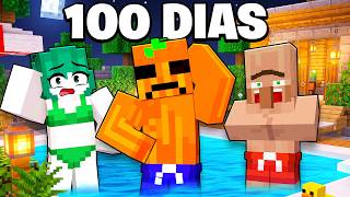 100 DIAS en Un PARQUE ACUATICO con AMIGOS en Minecraft