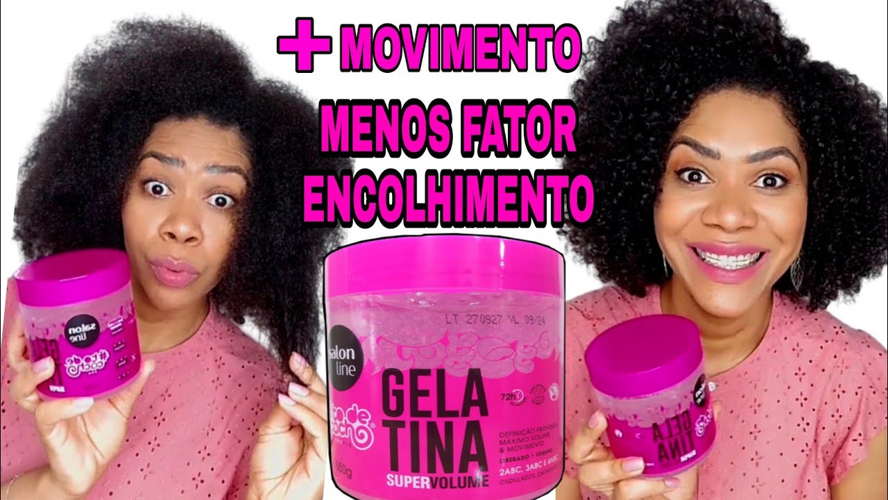 GELATINA SUPER VOLUME + MOVIMENTO MENOS FATOR ENCOLHIMENTO| SALONLINE