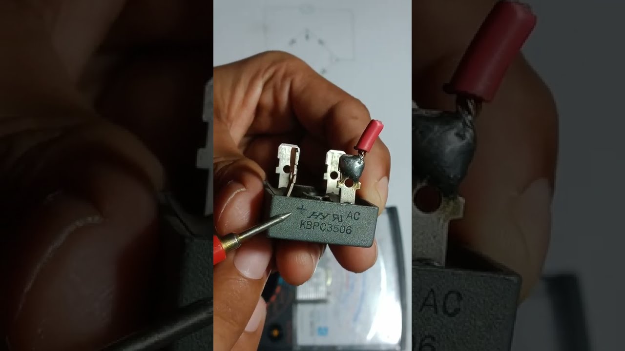 วิธีวัดไดโอดบริดจ์ เช็คดีหรือเสีย และหาขั้วขาไดโอดบริดจ์อย่างง่าย @หละรี ดีไซน์ LARI DESIGN