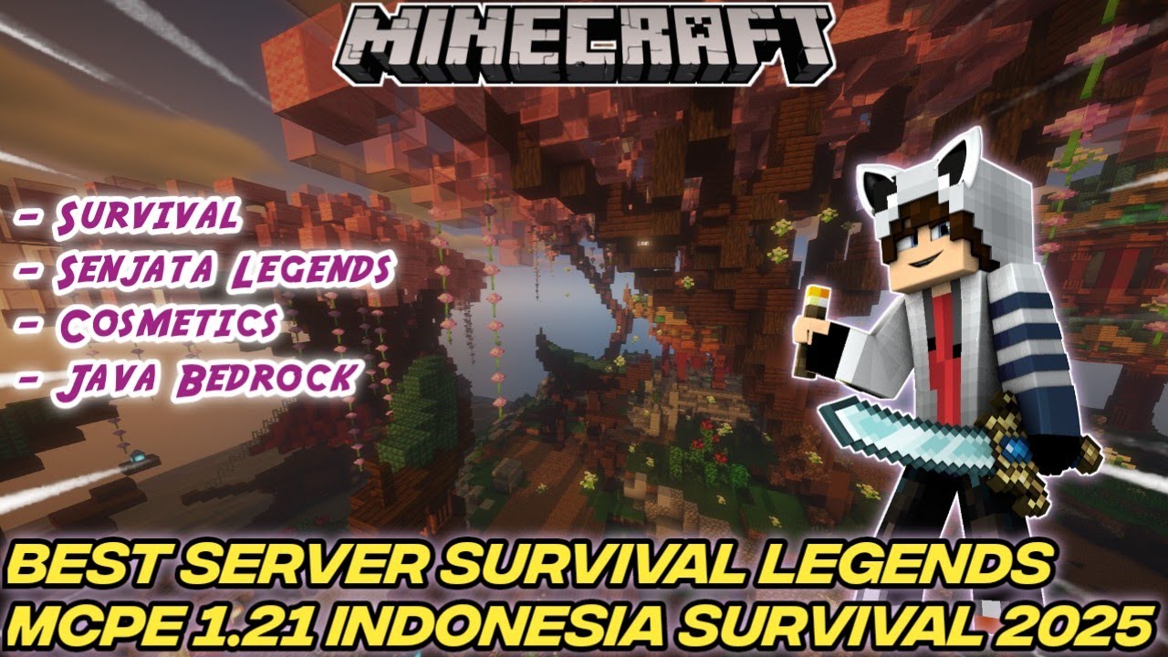 CARA JOIN SERVER BRUTAL LEGENDS MCPE 1.21.4 INDONESIA TERBARU 2024 ...