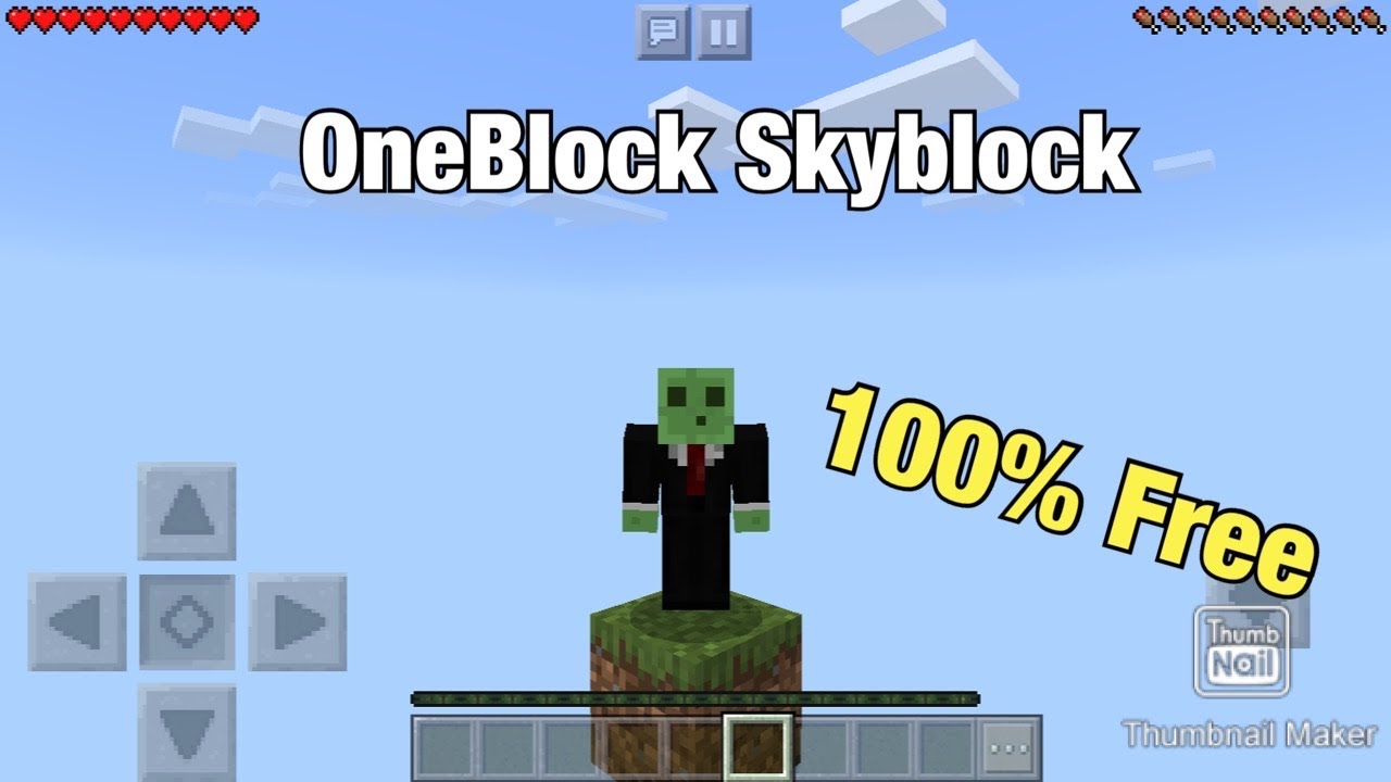 How to download OneBlock Skyblock in Minecraft Pocket Edition / PaulK ...