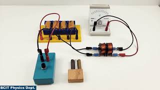 BCIT Physics DEM36 Electromagnetic Induction with Gilly Coils