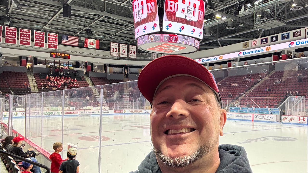 Я был на хоккейном матче Бостонского университета!! (2025) (Арена Агганис)!!