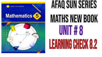 Afaq Sun Series Maths Class 5||Unit 8 Perimeter and Area||Learning Check 8.2 Maths Tactics Academy