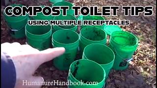 Compost Toilet Tips from Joe Jenkins: Using Multiple Toilet Receptacles