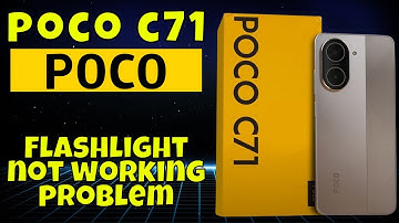 How to Fix Flashlight not working problem POCO C71 Easy Guide
