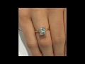 3.00 ct Cushion Diamond Engagement Ring in White and Yellow Gold 3.00 ct Cushion Diamond Engagement Ring in White and Yellow Gold