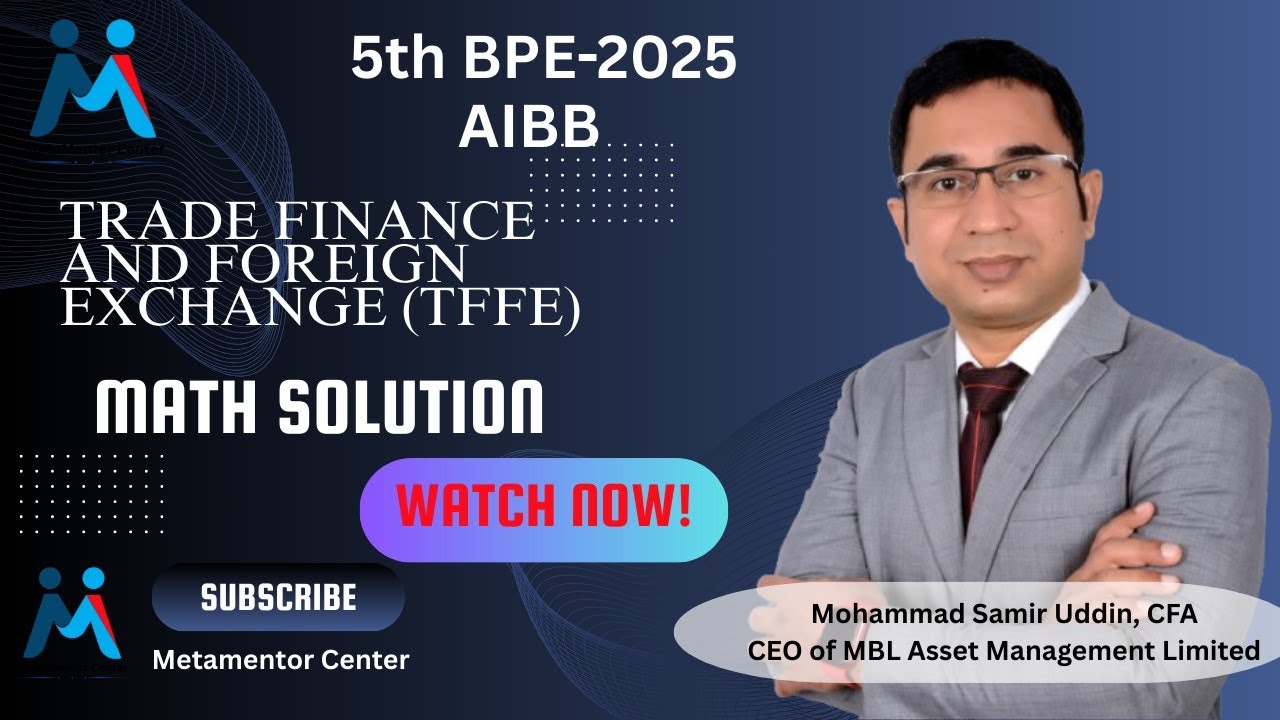Banking Diploma|AIBB| Math solve class of TFFE