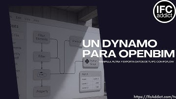Un dynamo  para openBIM. Manipula, filtra y exporta datos de tu IFC con IfcFlow