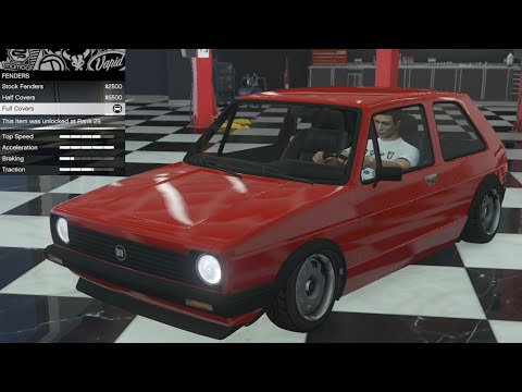 GTA 5 - DLC Vehicle Customization - BF Club (VW Golf) and Review