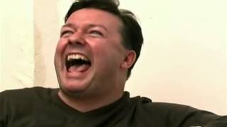 Meet Karl Pilkington - Ricky Gervais laughing