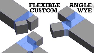 Revit Duct Wye | Parametric Angle | Custom Fitting