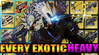 Every Exotic Heavy Vs Simmumah (Ghosts Of The Deep Final Boss)