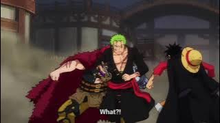 Luffy scolding eustass kid. Luffy,Zoro,kid blaming each other for causing mess. (funny moment)