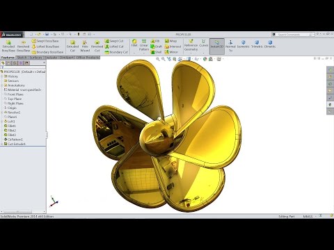 SolidWorks tutorial How To Make Propeller