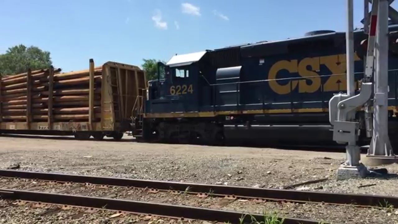 [HD] CSX B727 Yard Work in Taunton, MA 8/3/15 YouTube