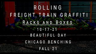 Rolling Freight Train Graffiti Southside Chicago Fall 21'