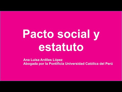 Pacto social y estatuto