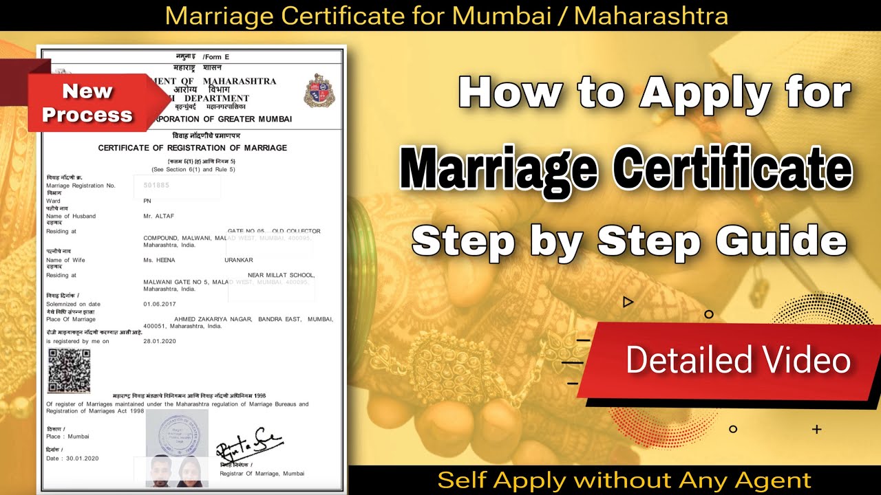 How To Apply Marriage Certificate Online In Mumbai Or Maharashtra YouTube How To Apply Marriage Certificate Online In Mumbai Or Maharashtra YouTube