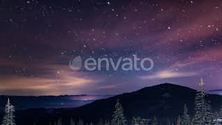 "Galactic Elegance: Time-Lapse Tapestry of a Stellar Night Sky"