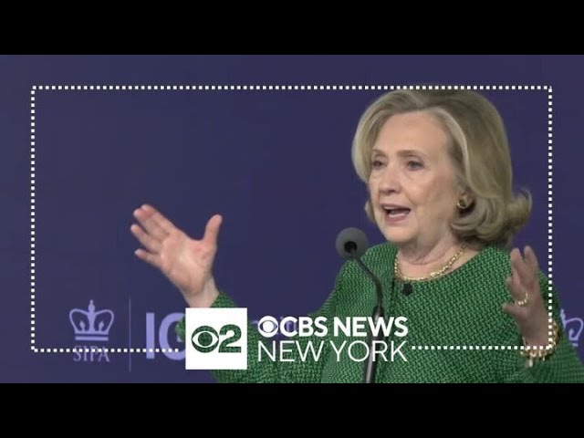 Hillary Clinton Takes Part In Columbia University Panel Discussion On Child Care