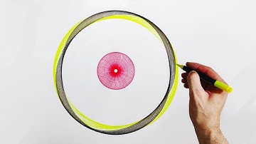 Mind-Blowing Spirograph Art: Watch as Green and Black Colors Create Mesmerizing Patterns!