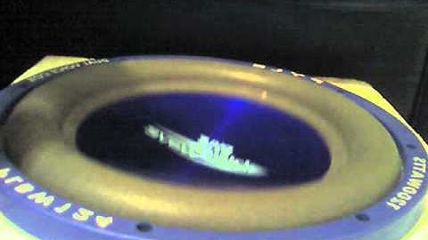 my 12" 1200 watt plbw124 blue wave pyle sub