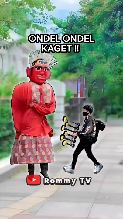 ONDEL ONDEL KAGET!! Prank Klakson Bus Telolet #shorts #basuri