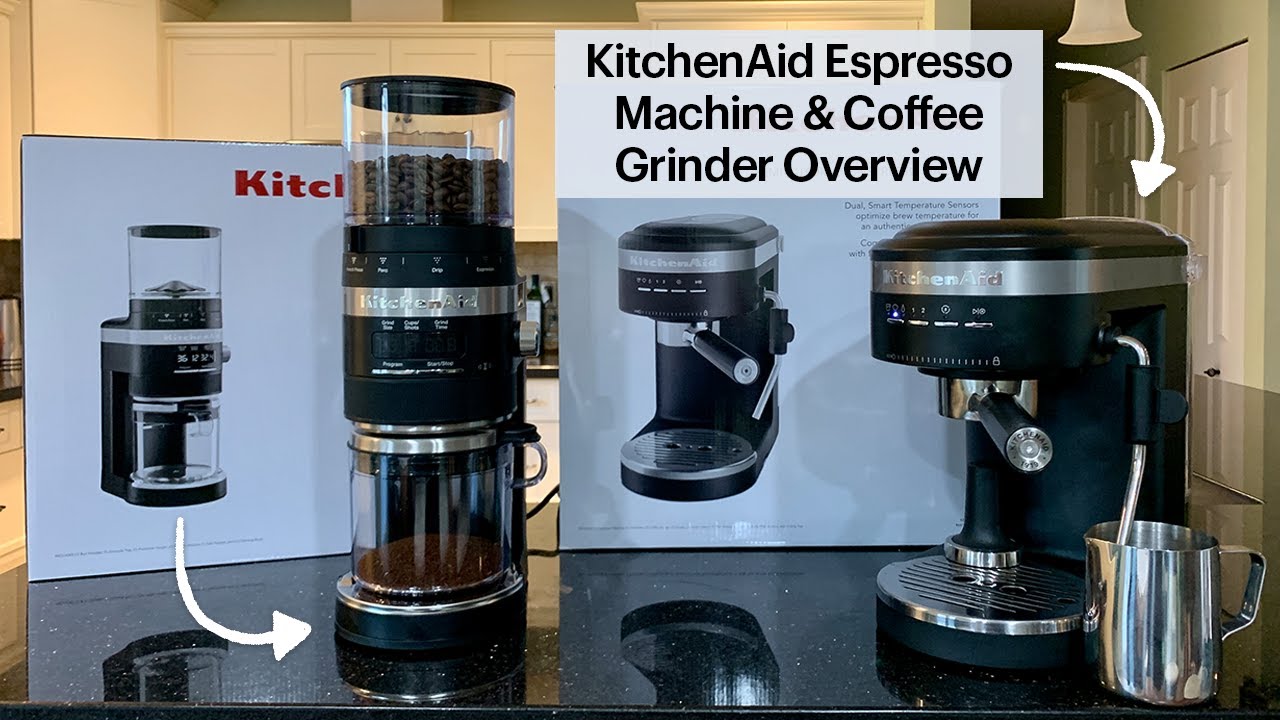 KitchenAid Semi-Automatic Espresso Machine and Coffee Grinder