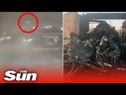 New video shows the moment Iran military shoot down Ukrainian passenger plane killing 176 people