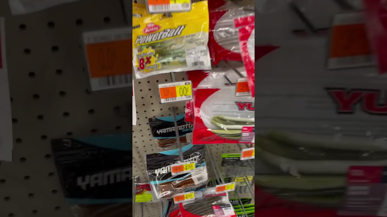 Free fishing lures in Walmart 