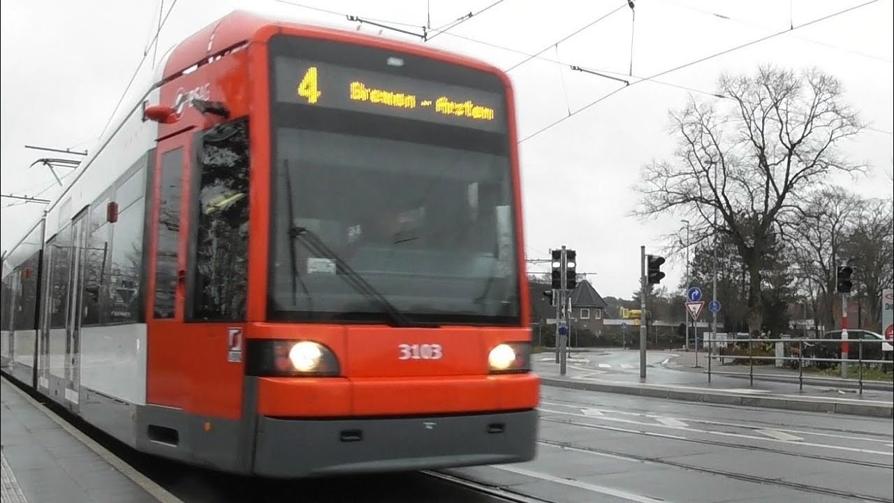 Straßenbahn Bremen. Linie 4. Lilienthal - Arsten (Dezember 2018)