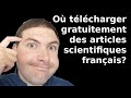 O tlcharger gratuitement des pdfs darticles scientifiques crits en franais