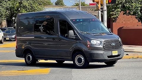 Unmarked Paterson Police Ford Transit Van Responding 9-18-22