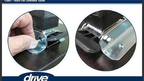 Drive Medical Non Tilt Overbed Table 13067 Video