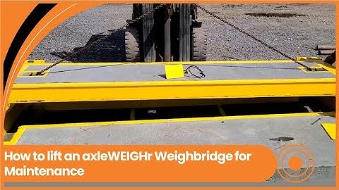 How to lift an axleWEIGHr Weighbridge for Maintenance