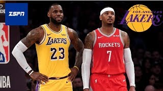 Lakers and Carmelo Anthony Holding Off Contract Talks Until Lakers Turn Back Playoff Contention Odds