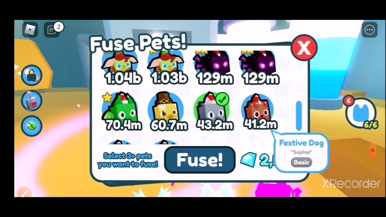 fusing 3 festive cats in pet simulator x! YouTube