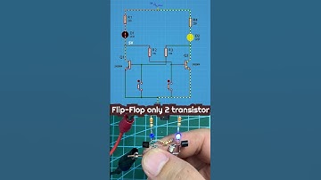 Simple Flip-Flop Circuit #shorts #electronics #diy #transistor #flipflop #circuit #led