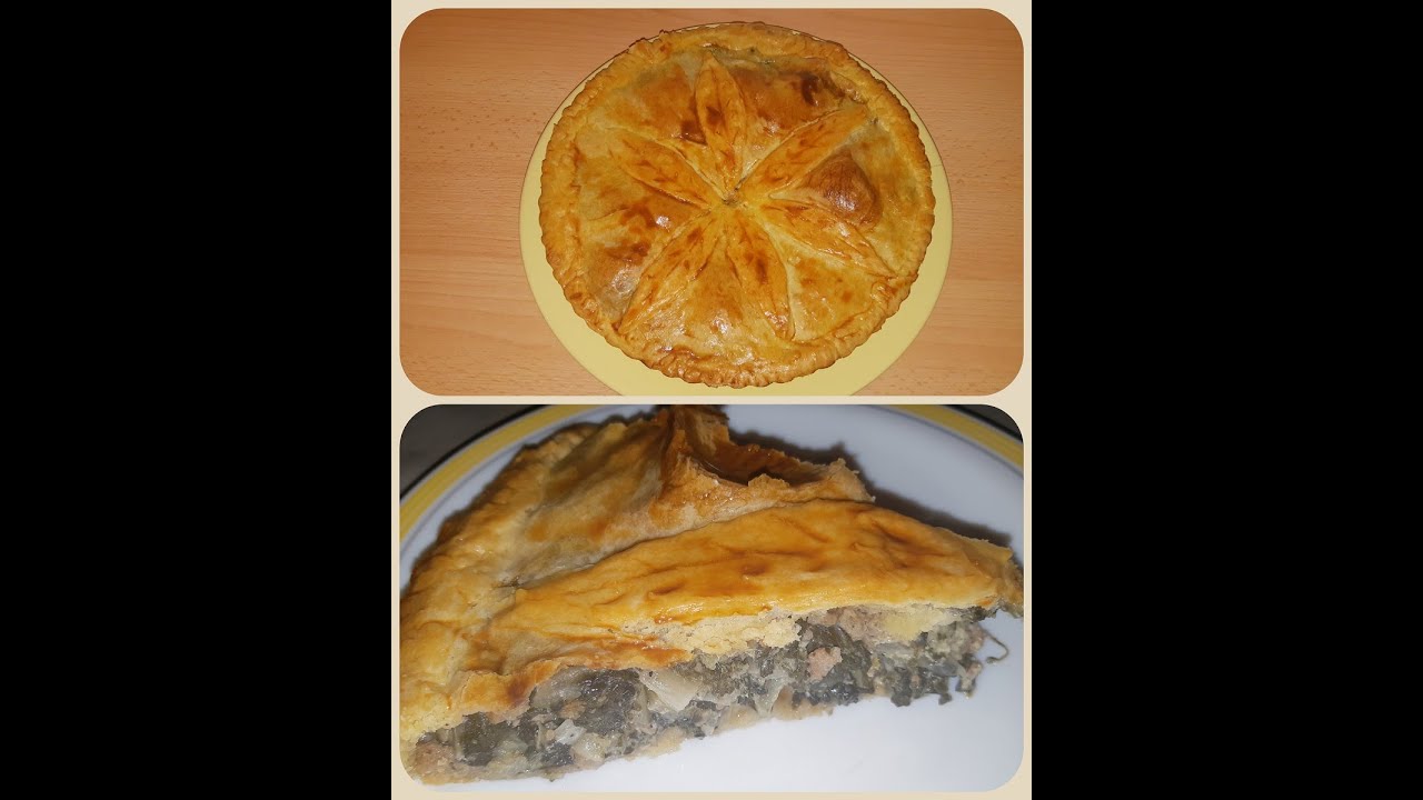 Tourte aux blettes et à la viande - Un repas complet - Recette facile